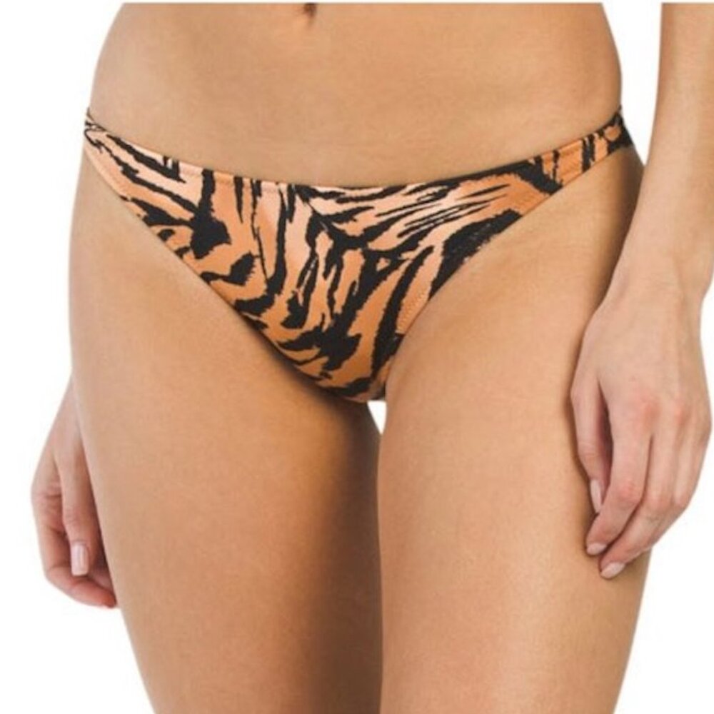 Tori Praver Marlowe Tiger Print Bikini Bottom